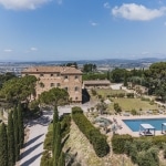 Rent Villa Felix, a restored castle near Assisi. Sleeps 12, with 6 bedrooms, 4 bathrooms, and stunning views of the Assisi Valley.