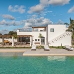 Outdoor swimming pool view of villa albarmarina located in Fasano Puglia italy